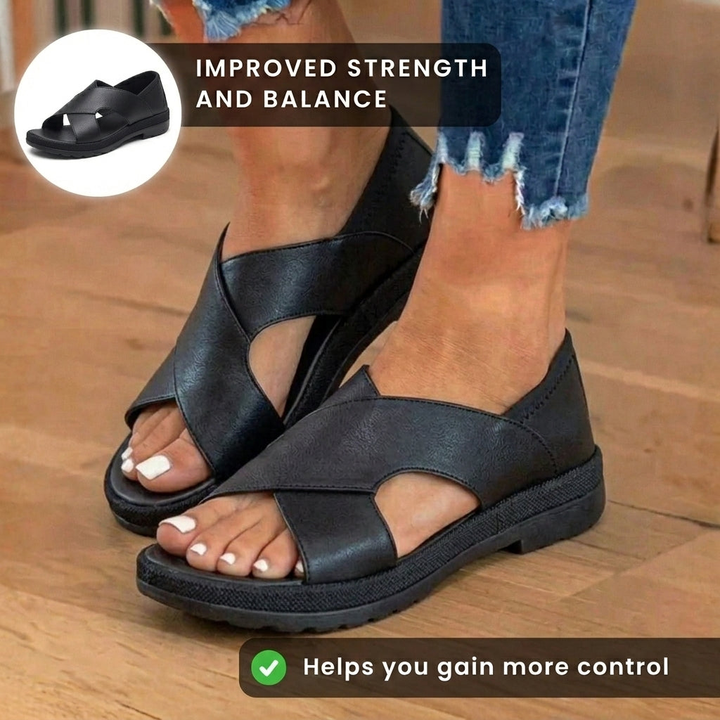 Vintage inspirierte Orthopädische Sandalen