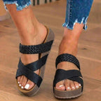 Vintage-inspirierte orthopädische Sandalen