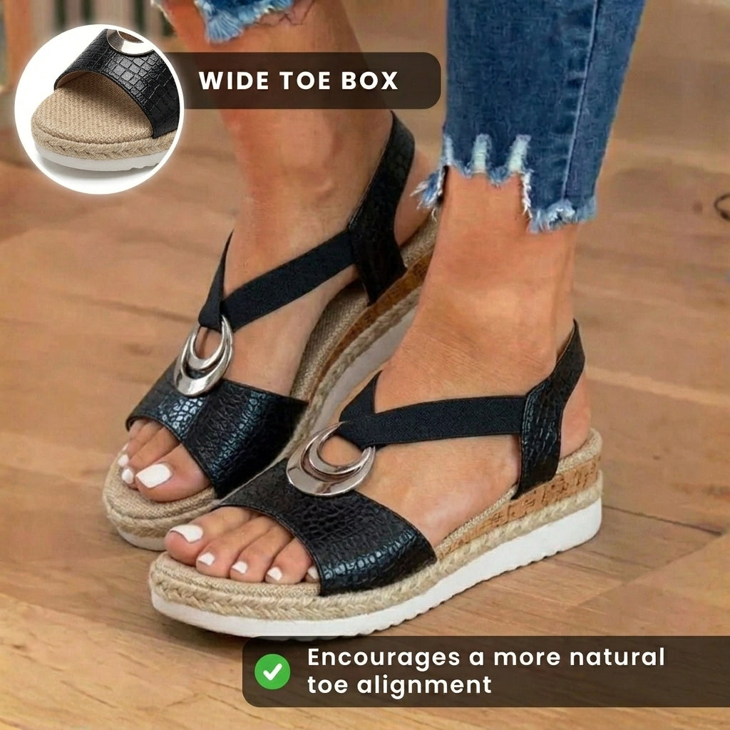 Vintage inspirierte Orthopädische Sandalen