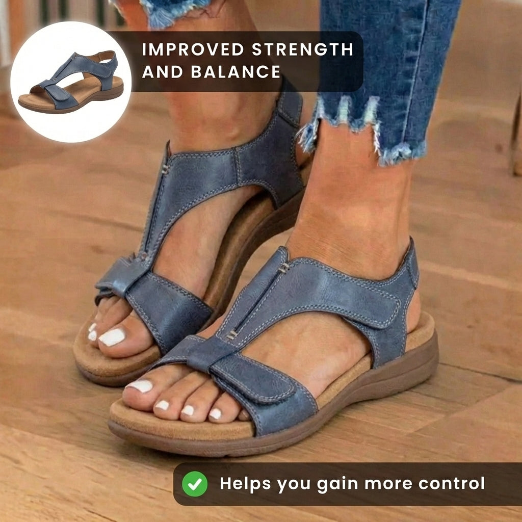 Vintage-inspirierte Orthopädische Sandalen