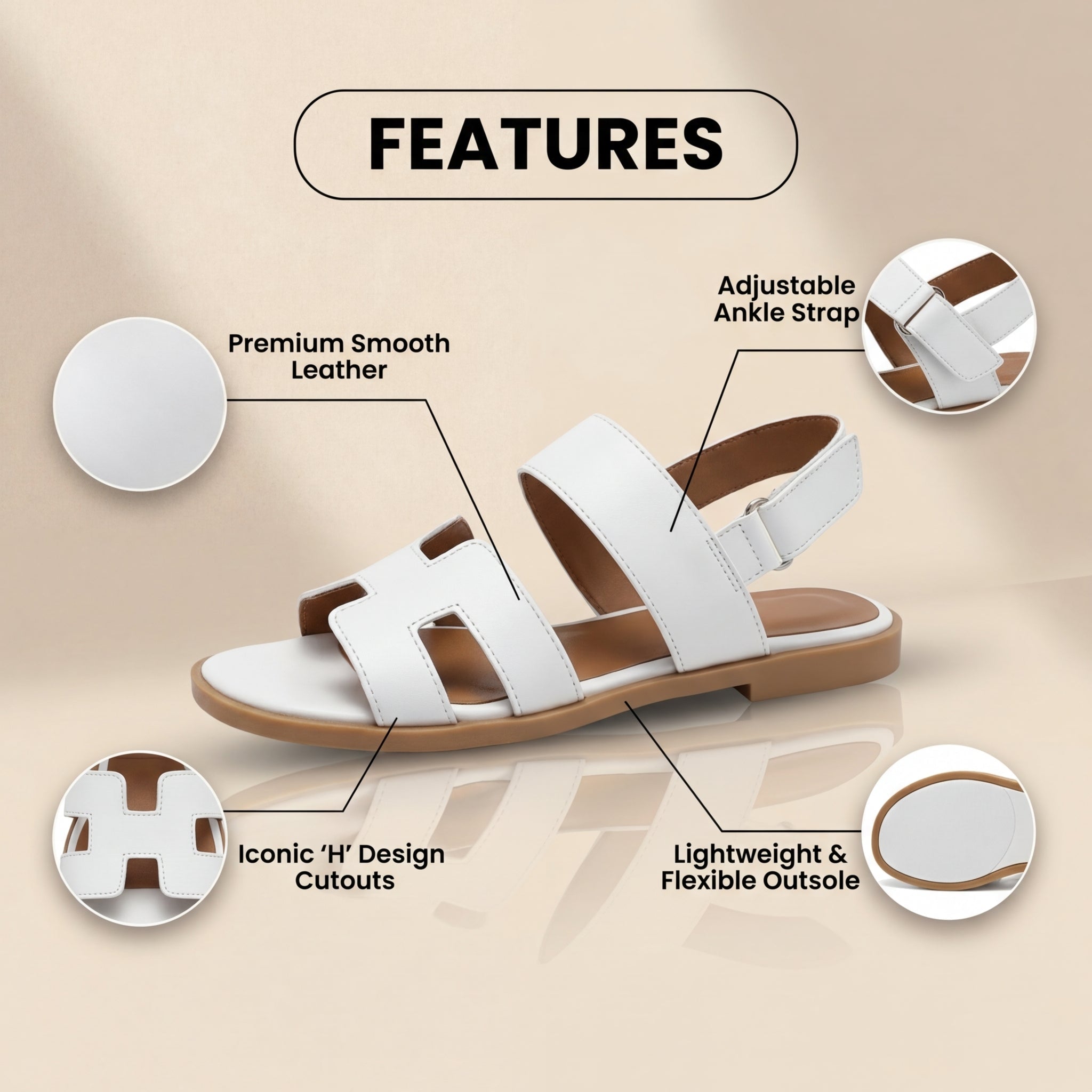 Bequeme orthopädische Sandalen für den täglichen Gebrauch