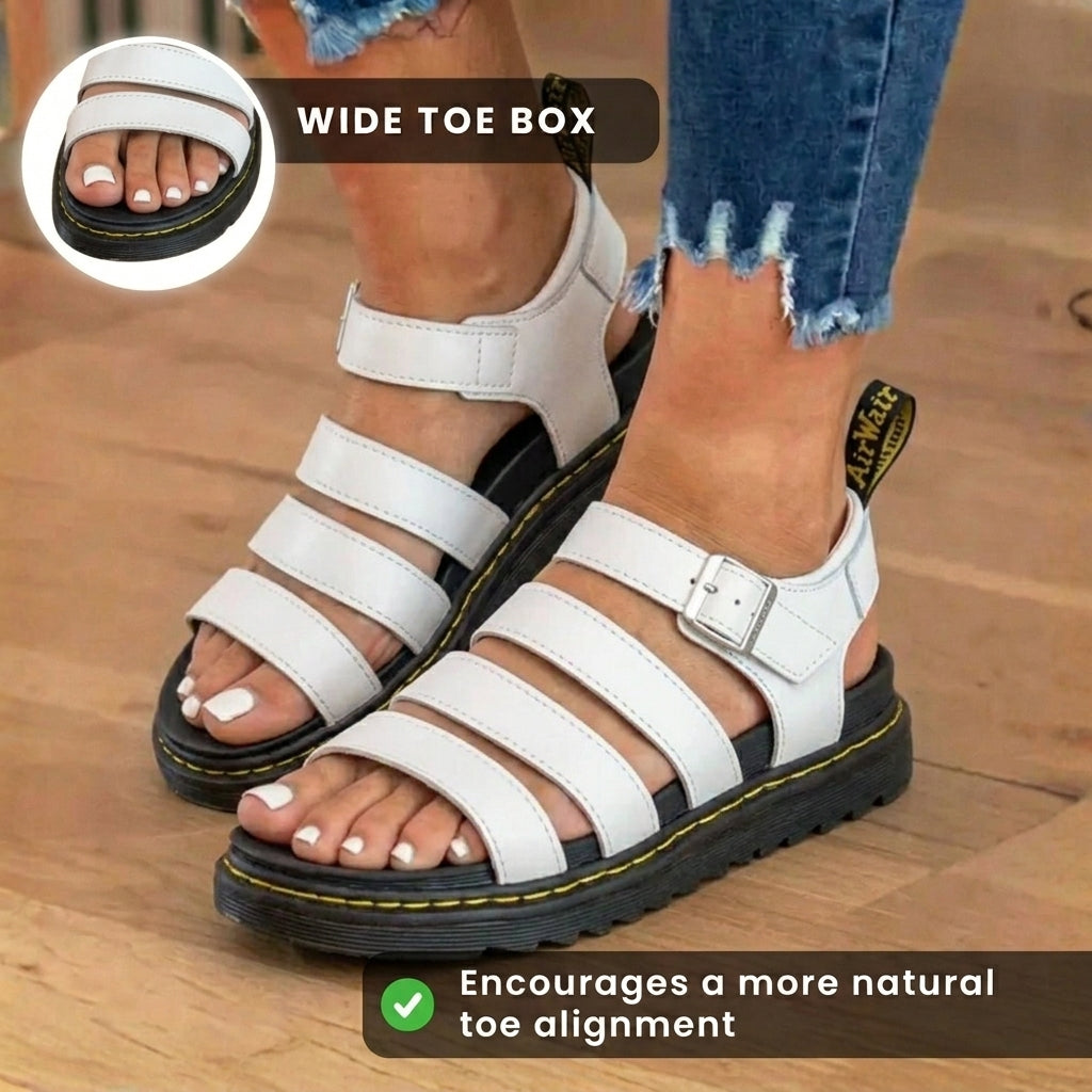 Klassische Orthopädische Sandalen mit zeitlosem Stil