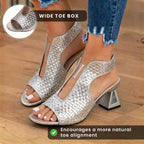 Vintage inspirierte Orthopädische Sandalen