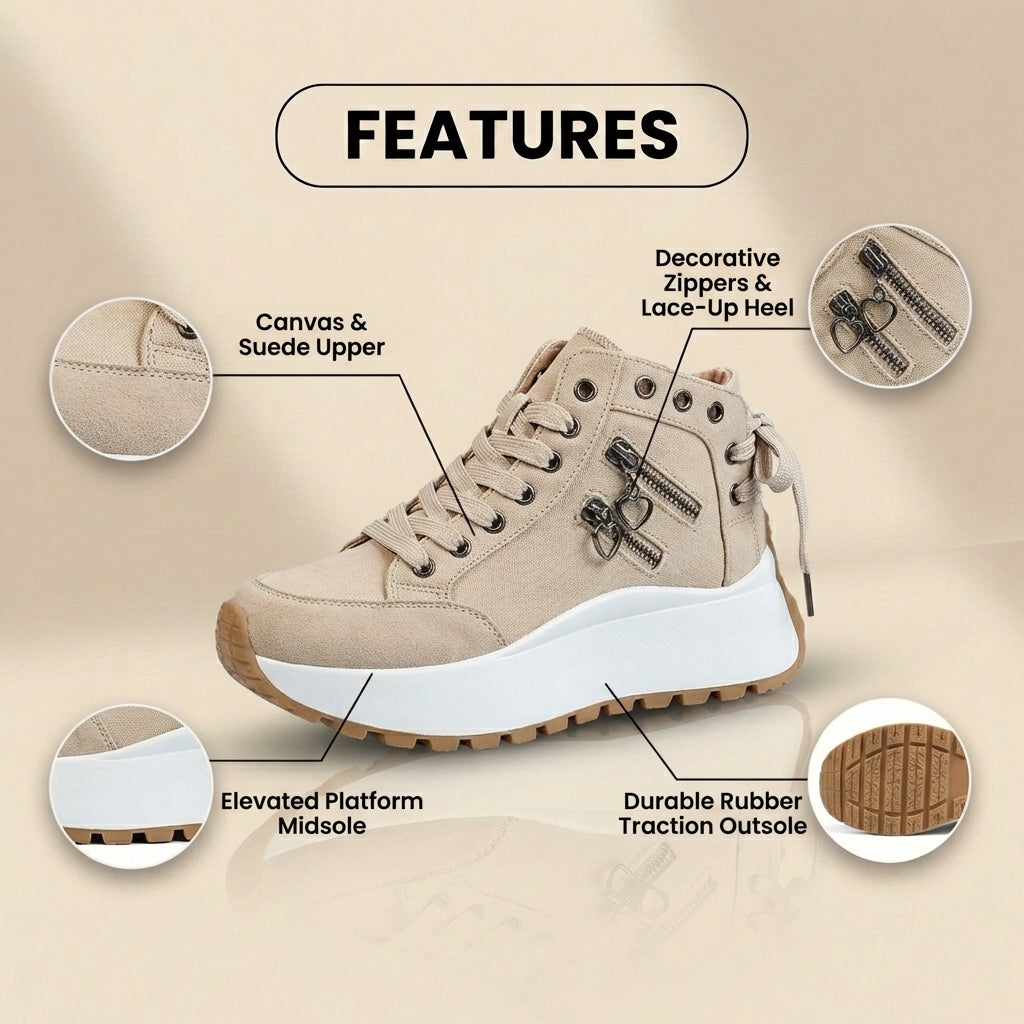 Vintage inspirierte orthopädische Sneaker