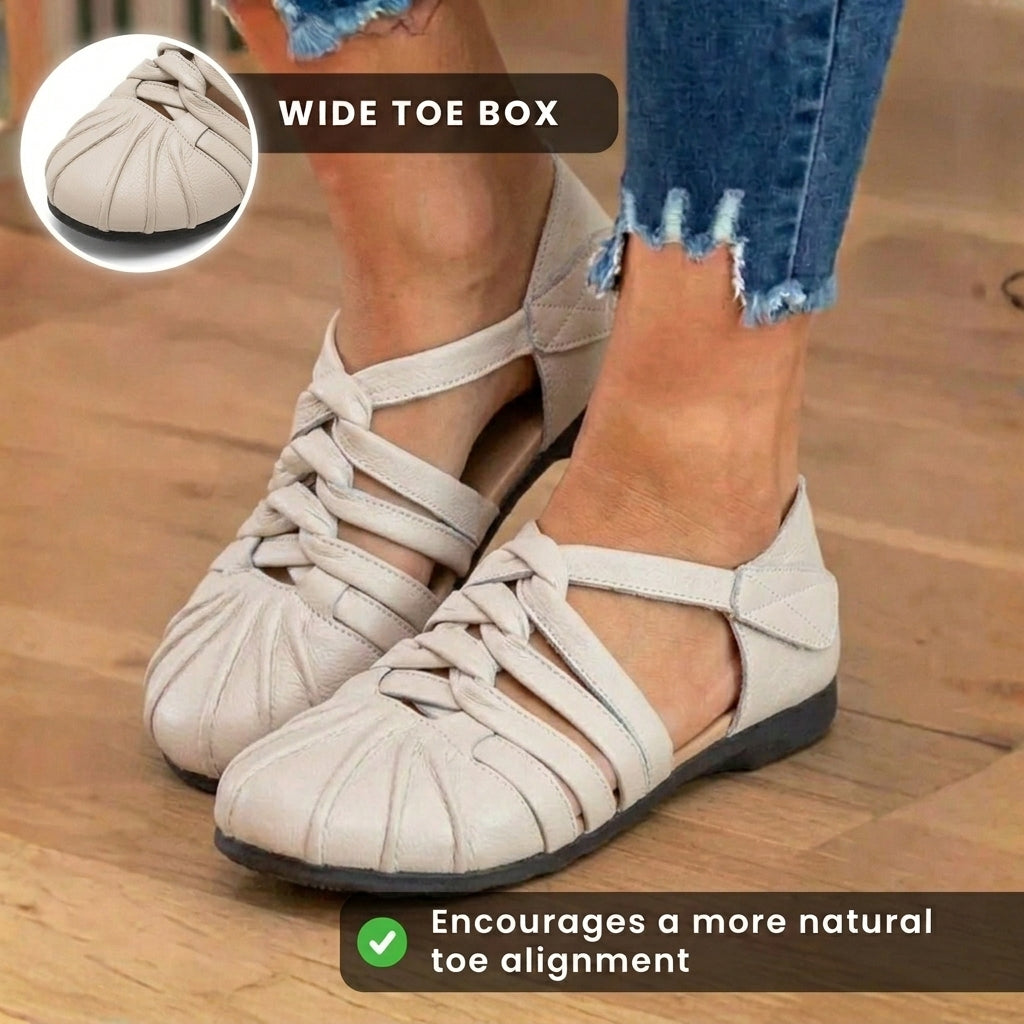 Vintage inspirierte Orthopädische Sandalen