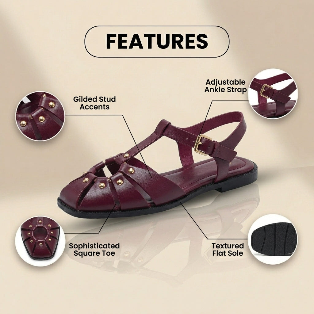 Von Vintage inspirierte orthopädische Sandalen