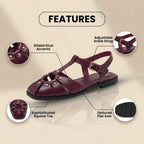 Von Vintage inspirierte orthopädische Sandalen