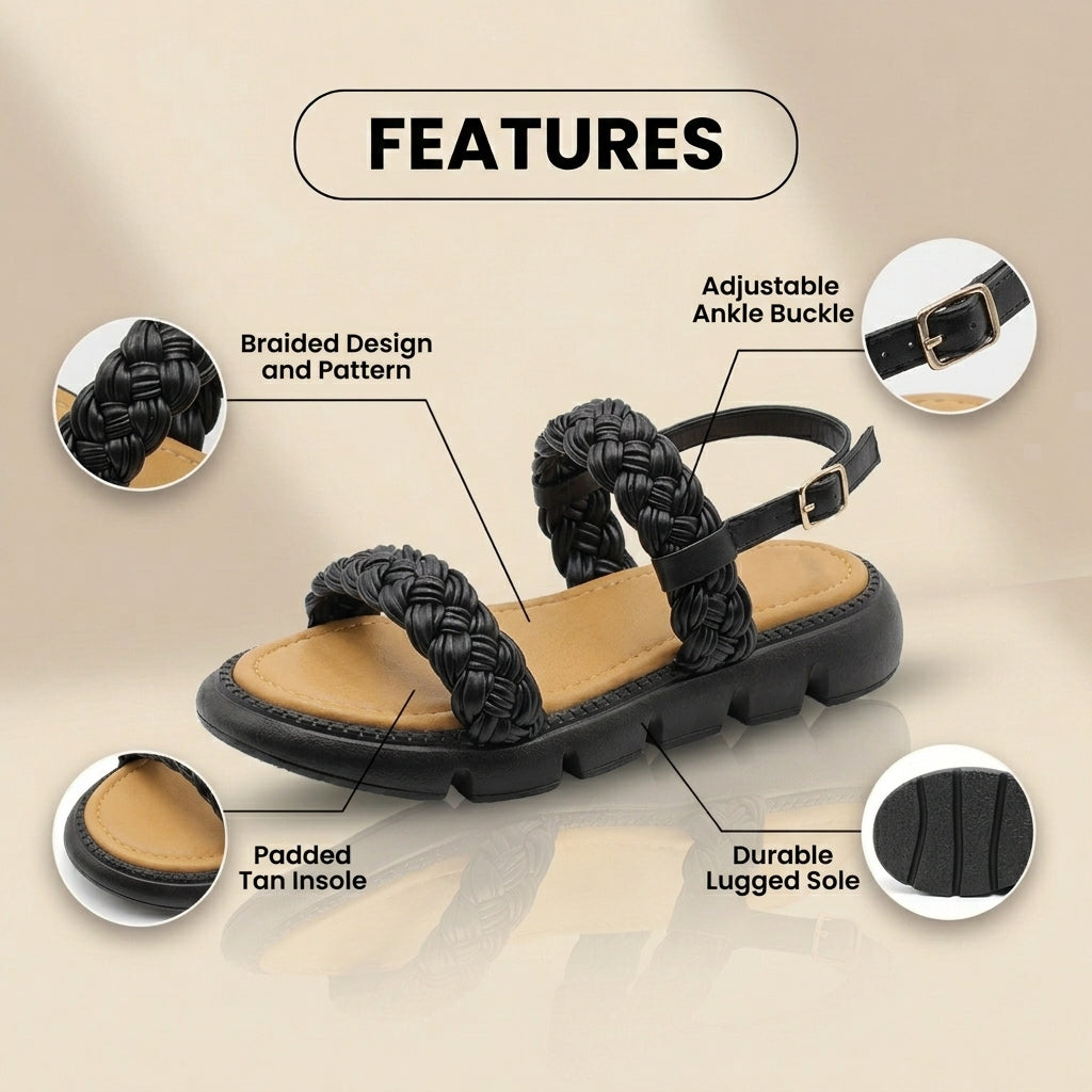Schicke orthopädische Sandalen mit einzigartigem Design