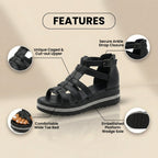 Klassische Orthopädische Sandalen mit zeitlosem Stil
