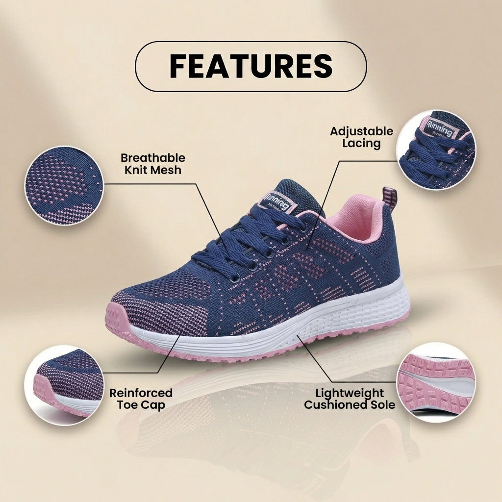 Vintage-inspirierte orthopädische Sneaker