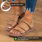 Vintage-inspirierte orthopädische Sandalen