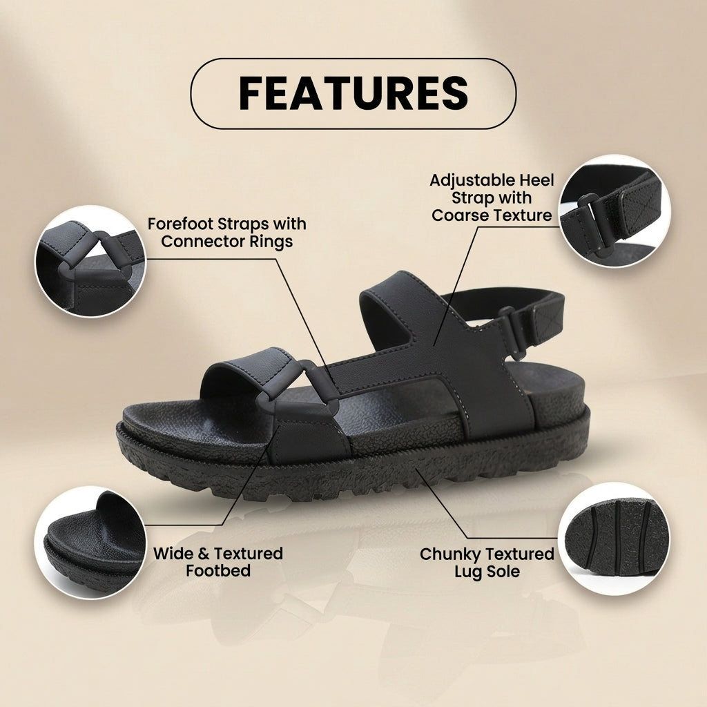 Klassische orthopädische Sandalen mit zeitlosem Stil