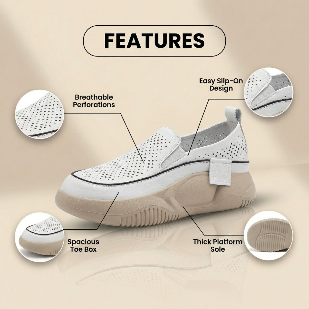 Vintage-inspirierte orthopädische Sneaker
