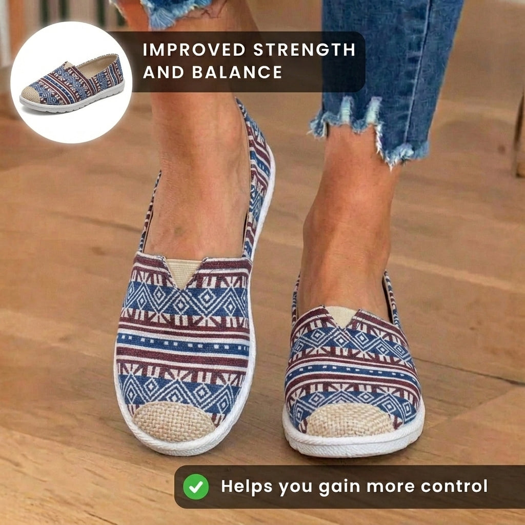 Von Vintage inspirierte orthopädische Ballerinas