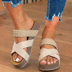 Vintage-inspirierte orthopädische Sandalen