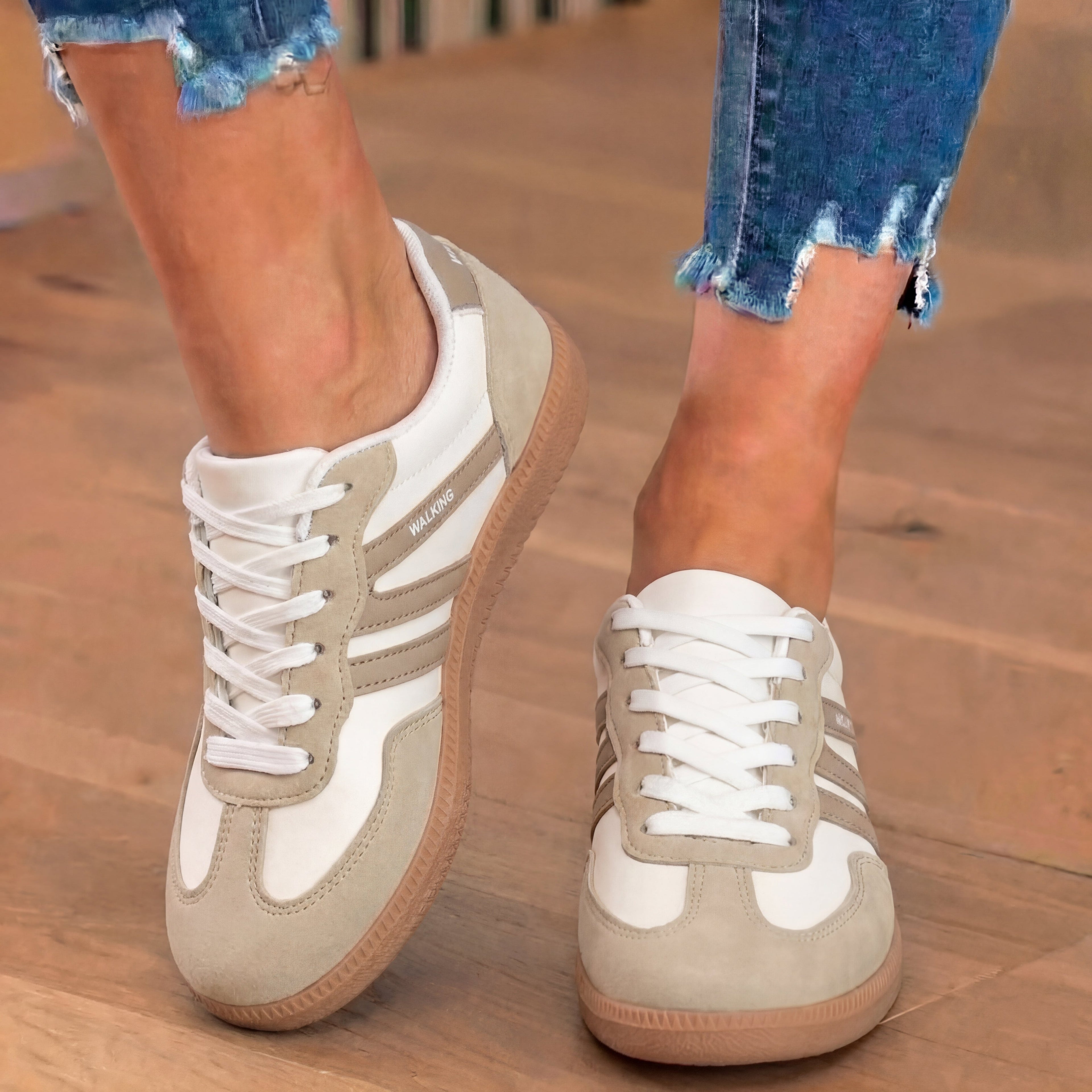 Vintage inspirierte orthopädische Sneaker