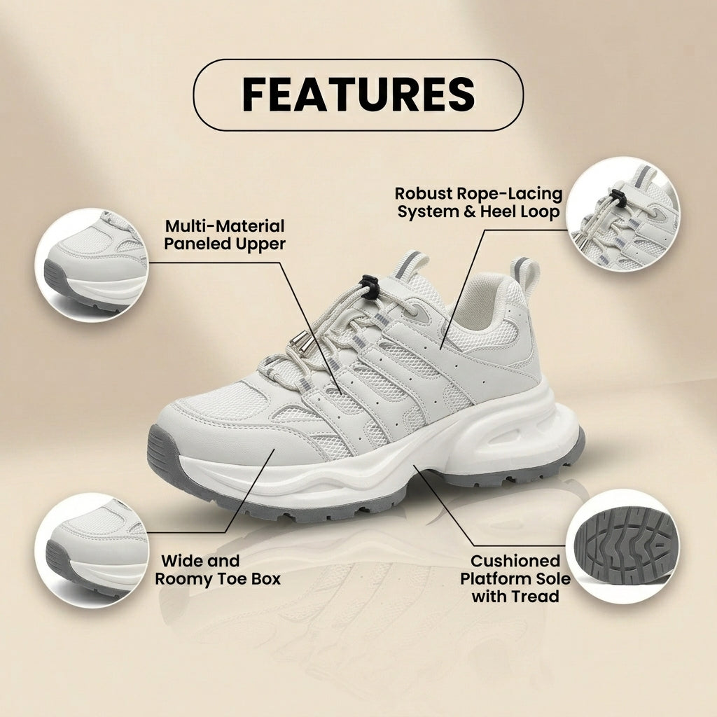 Anmutige Orthopädische Sneakers für modernen Look