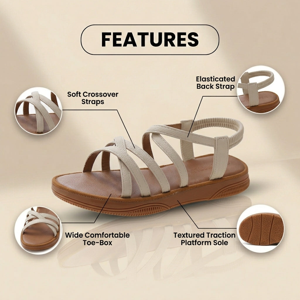 Elegante orthopädische Sandalen für jeden Schritt