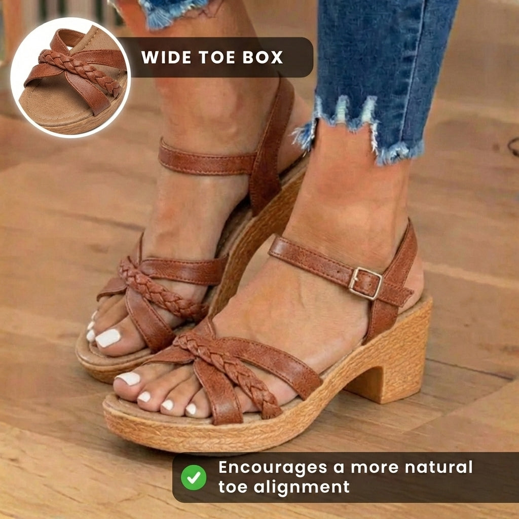 Klassische Orthopädische Sandalen mit zeitlosem Stil