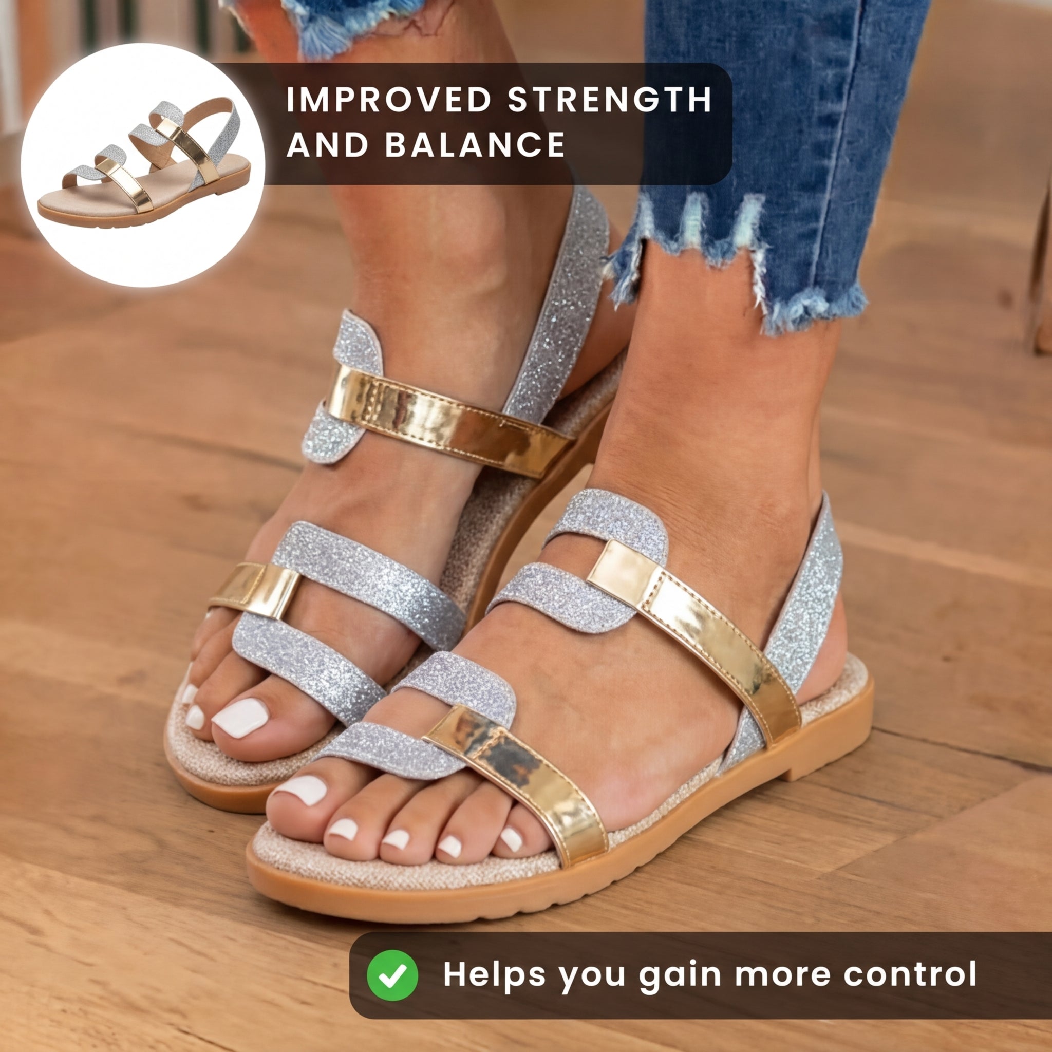 Elegante orthopädische Sandalen für einen modernen Look
