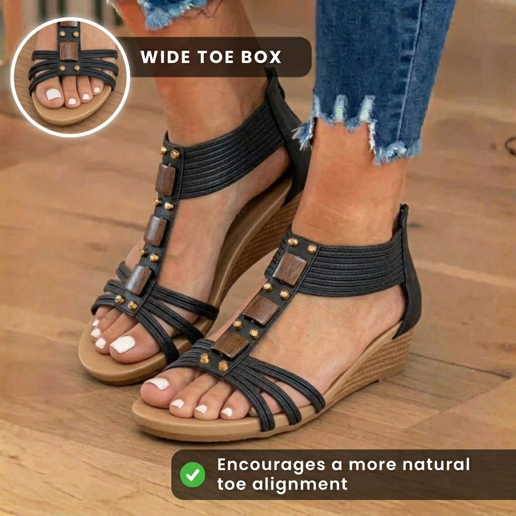 Klassische Orthopädische Sandalen mit zeitlosem Stil