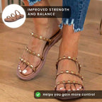 Vintage-inspirierte orthopädische Sandalen