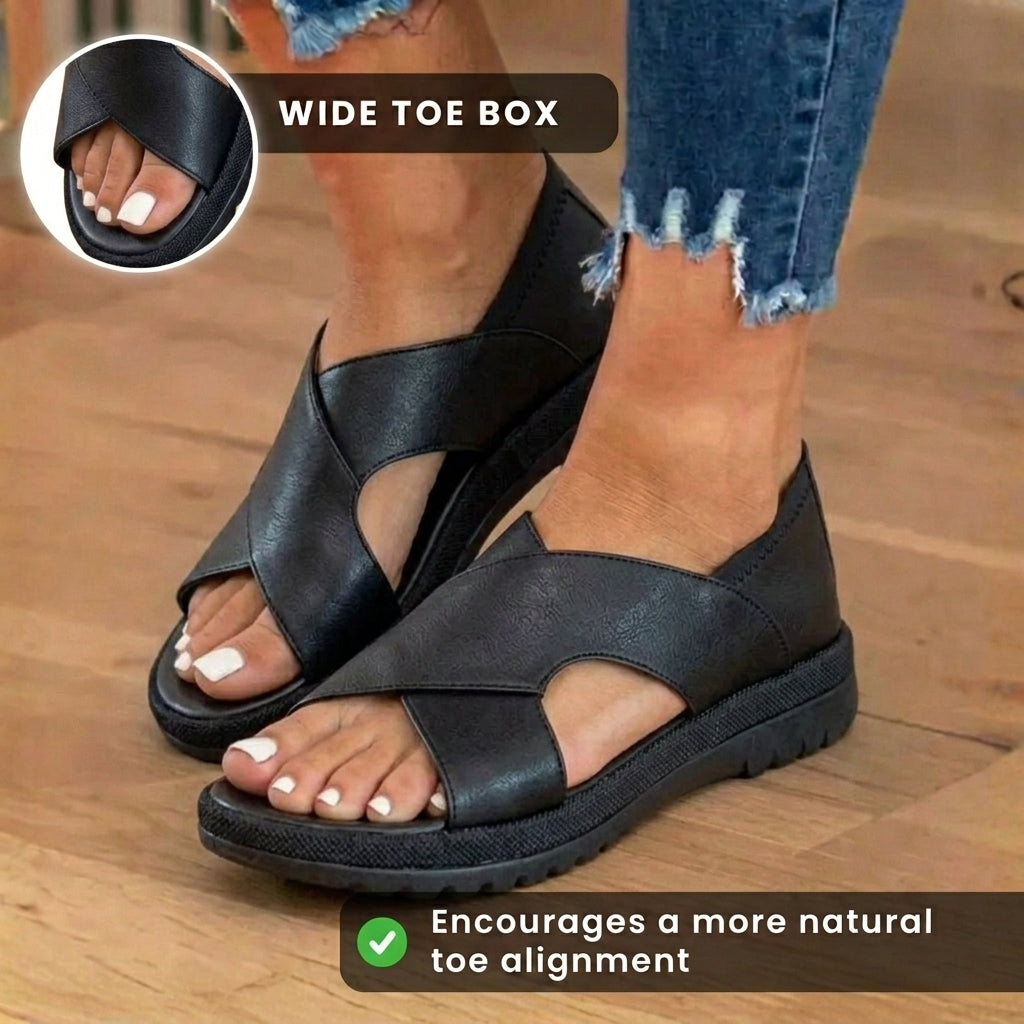 Vintage inspirierte Orthopädische Sandalen