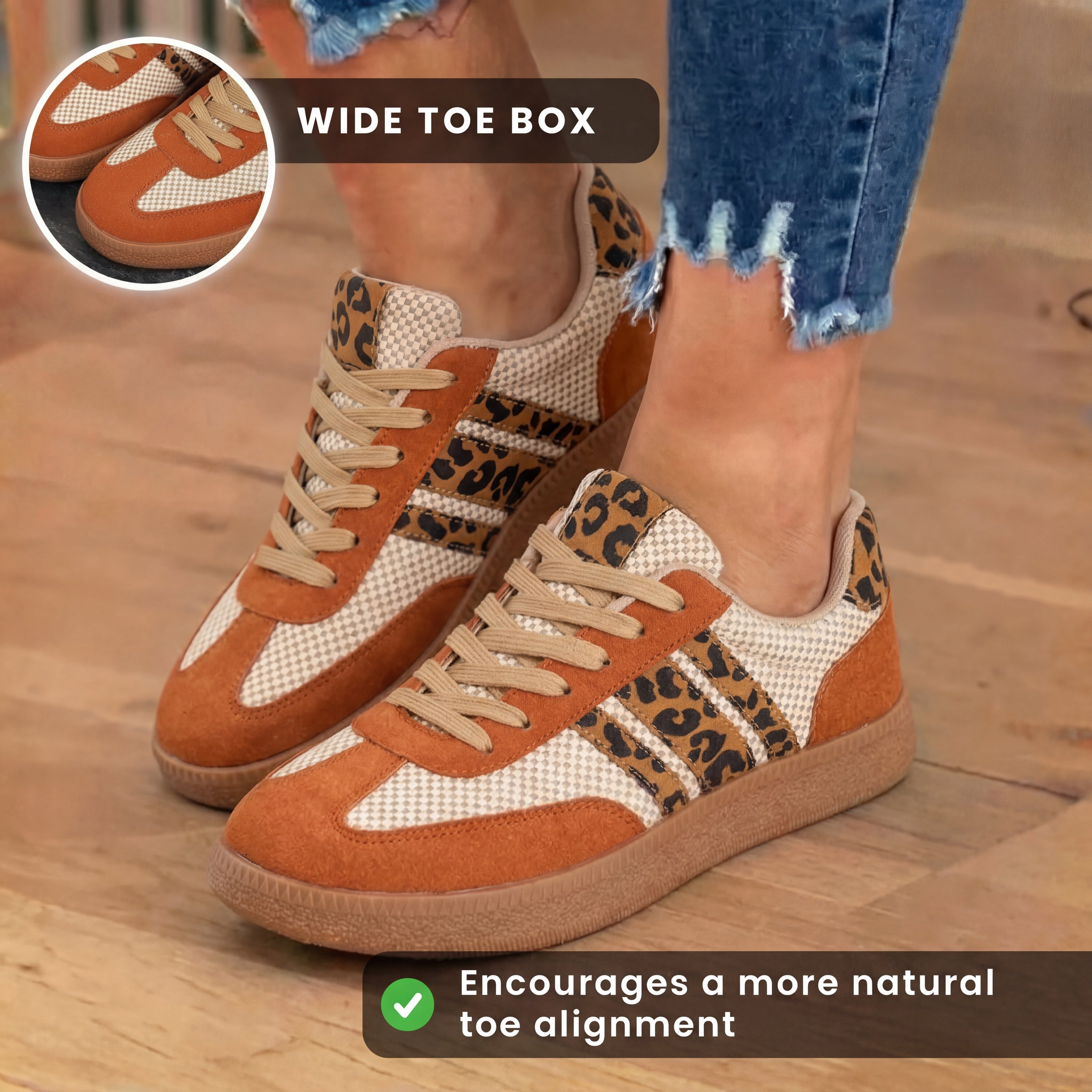 Klassische orthopädische Sneaker mit zeitlosem Stil