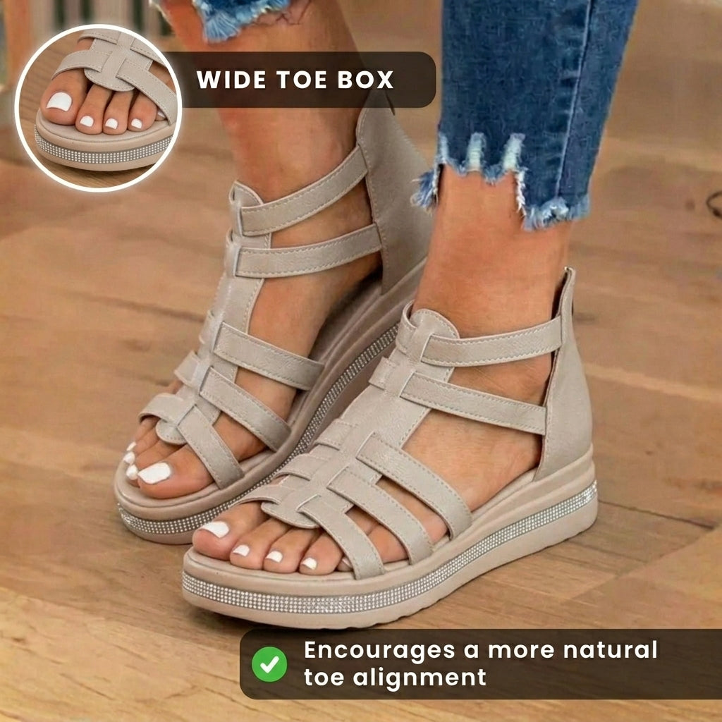 Klassische Orthopädische Sandalen mit zeitlosem Stil