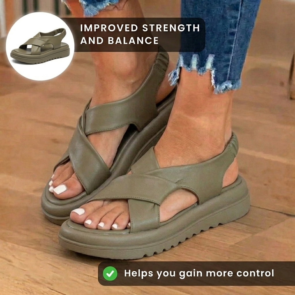 Klassische Orthopädische Sandalen mit zeitlosem Stil