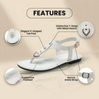 Von Vintage inspirierte orthopädische Sandalen