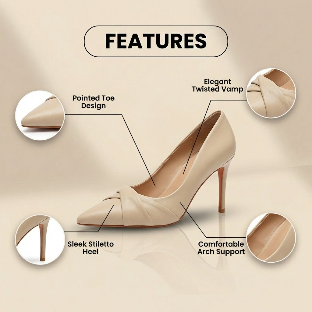 Anmutige Orthopädische Absatzschuhe für modernen Look
