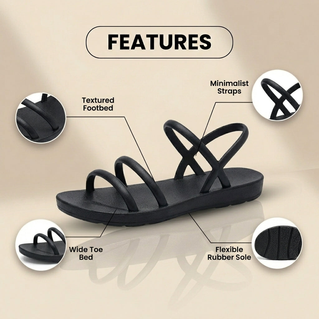 Schicke orthopädische Sandalen mit einzigartigem Design
