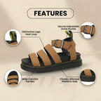 Klassische Orthopädische Sandalen mit zeitlosem Stil