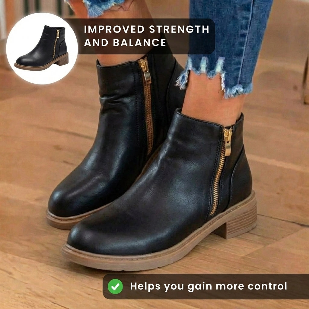 Vintage-inspirierte orthopädische Stiefel