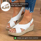 Vintage inspirierte orthopädische Sandalen