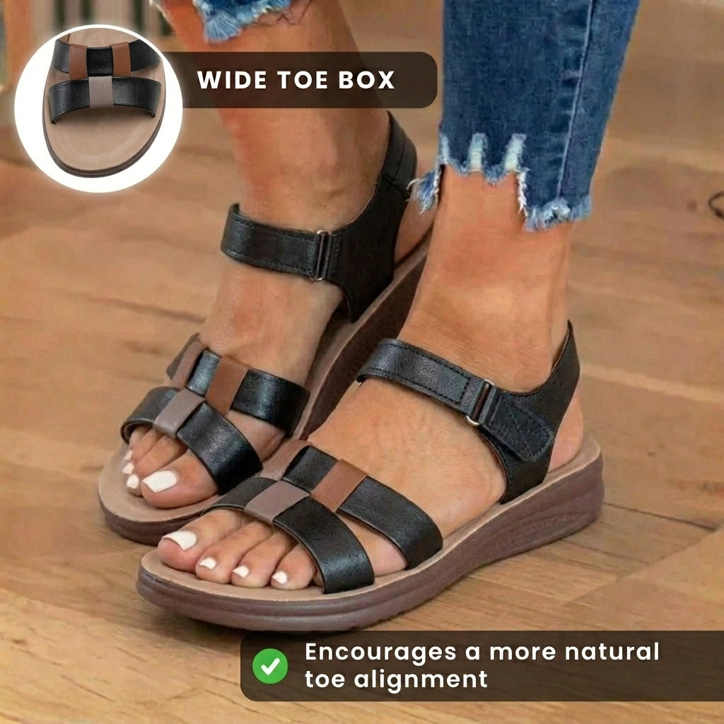 Vintage inspirierte Orthopädische Sandalen