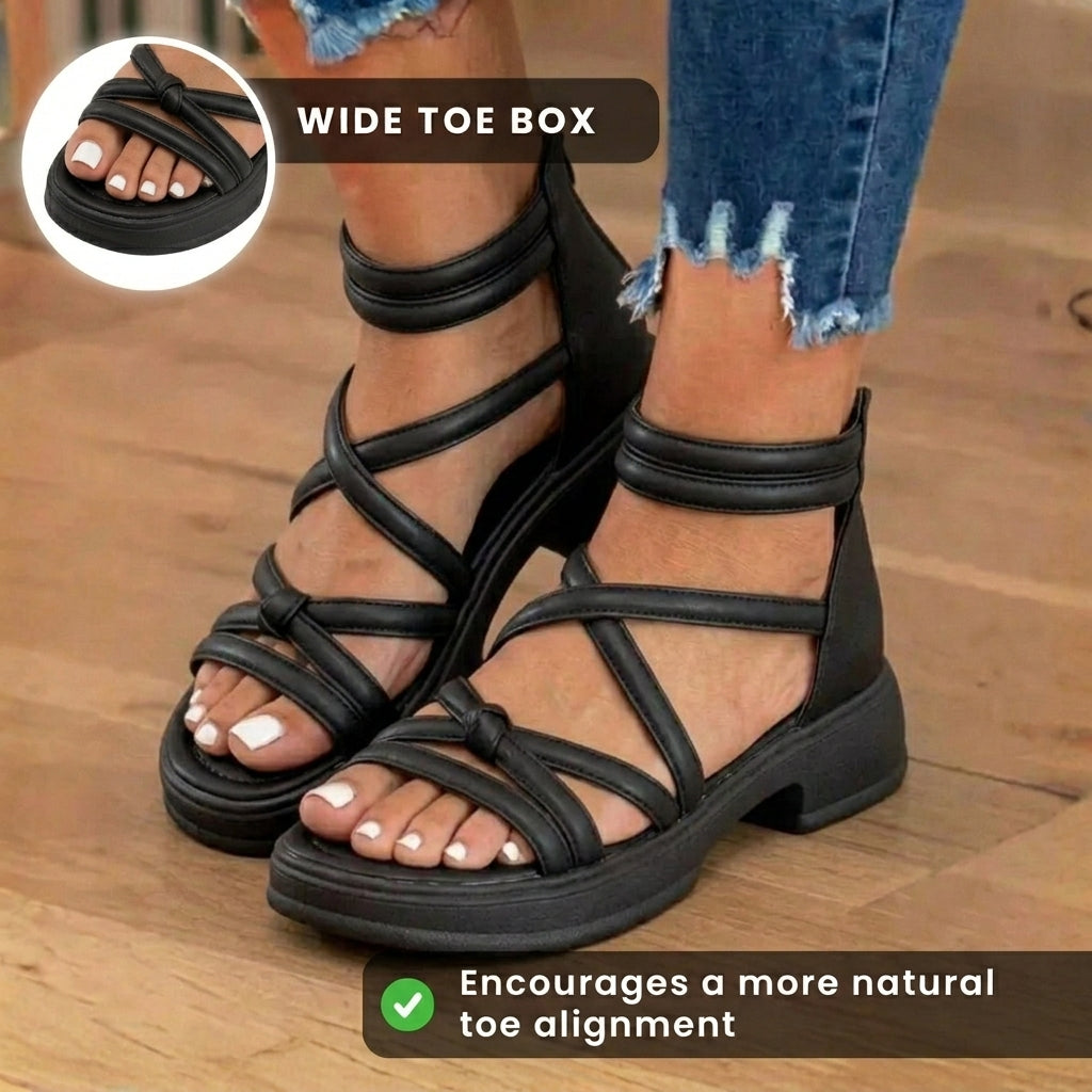 Klassische orthopädische Sandalen mit zeitlosem Stil