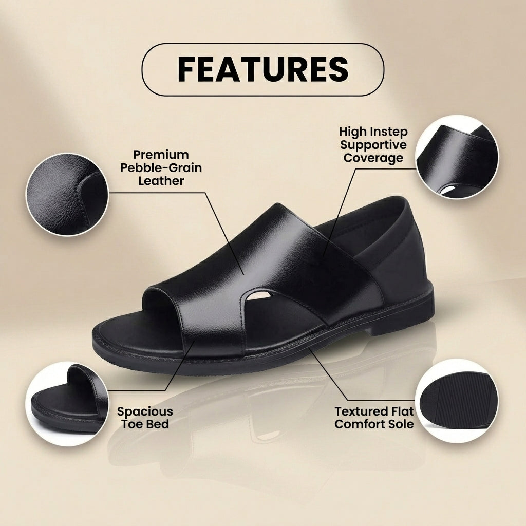 Vintage inspirierte Orthopädische Sandalen