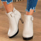 1908- 1m white single lining, heel height 9cm